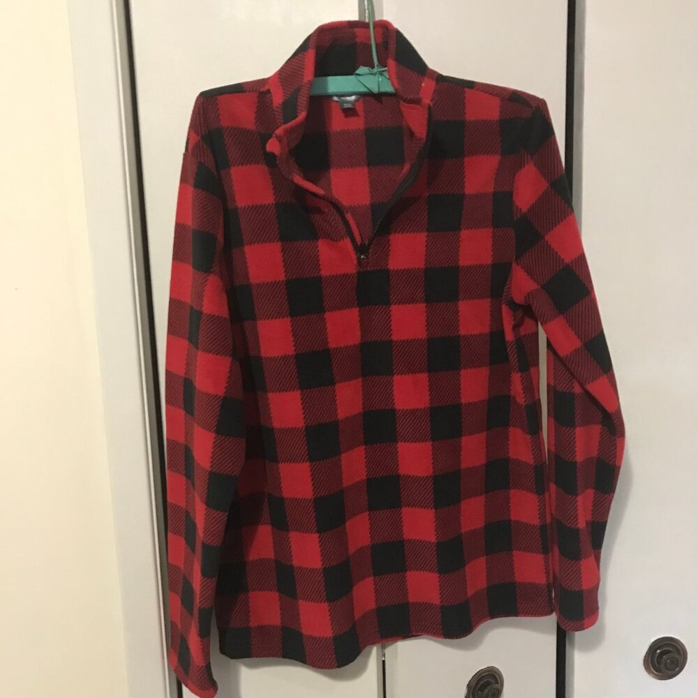 Joe Fresh Ladies Red And Black Plaid Top Size Small NEW WITHOUT TAGS